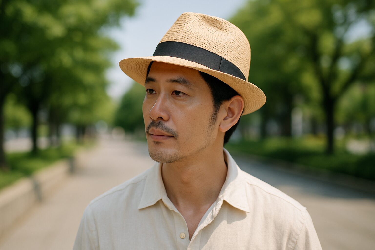 40代男性に合う夏用帽子の形と素材とは