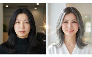 40代の黒髪は老けて見える？原因と若見えする解決策を解説