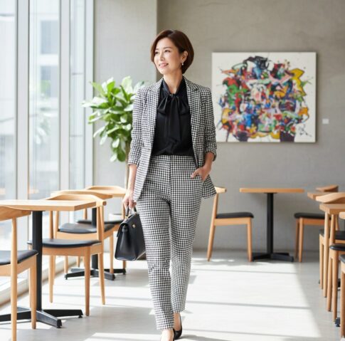 40代でギンガムチェックは痛いと言われないコーデ術8選