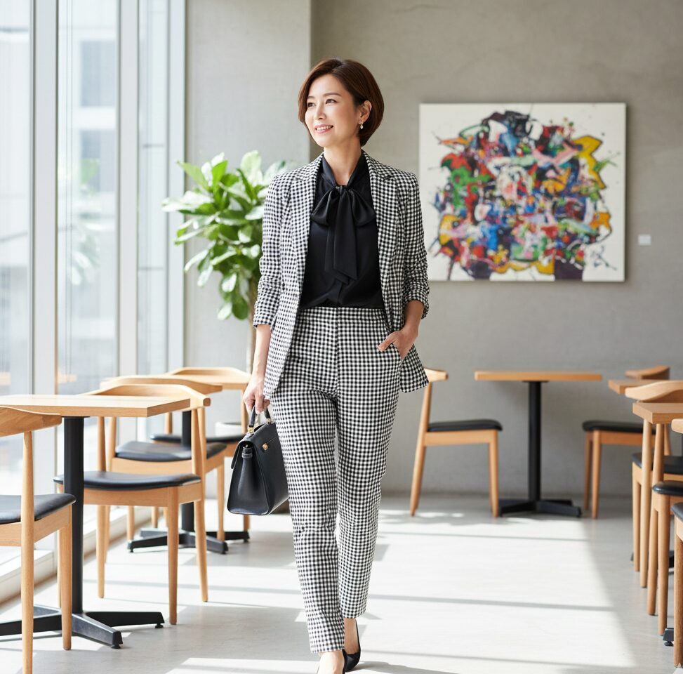 40代でギンガムチェックは痛いと言われないコーデ術8選