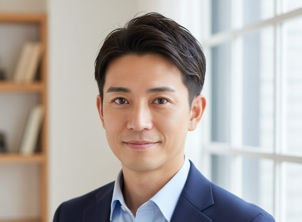 40代男性におすすめの清潔感があるOK髪型（ナチュラルショート）