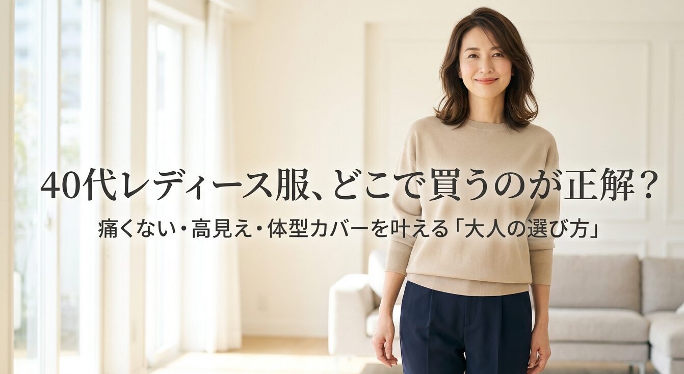 40代レディース服どこで買う？痛くないプチプラ通販と実店舗ブランドを徹底解説