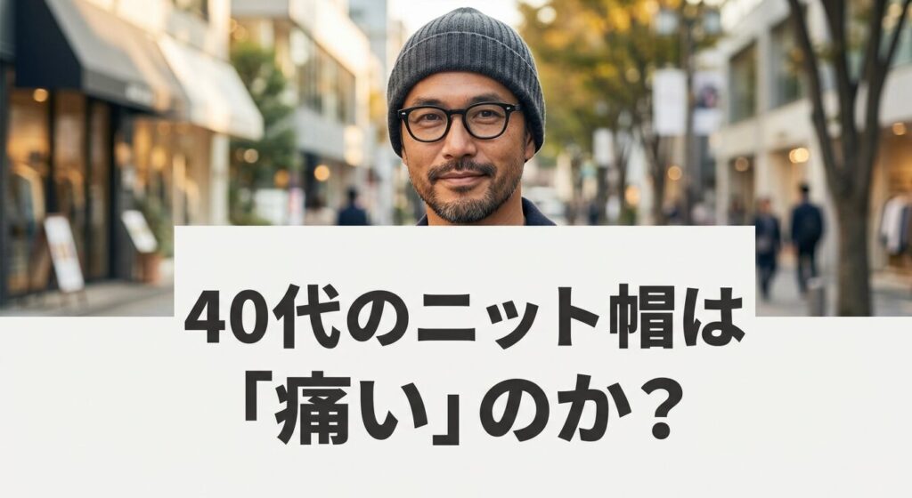 40代メンズのニット帽は痛い？失敗する主な原因