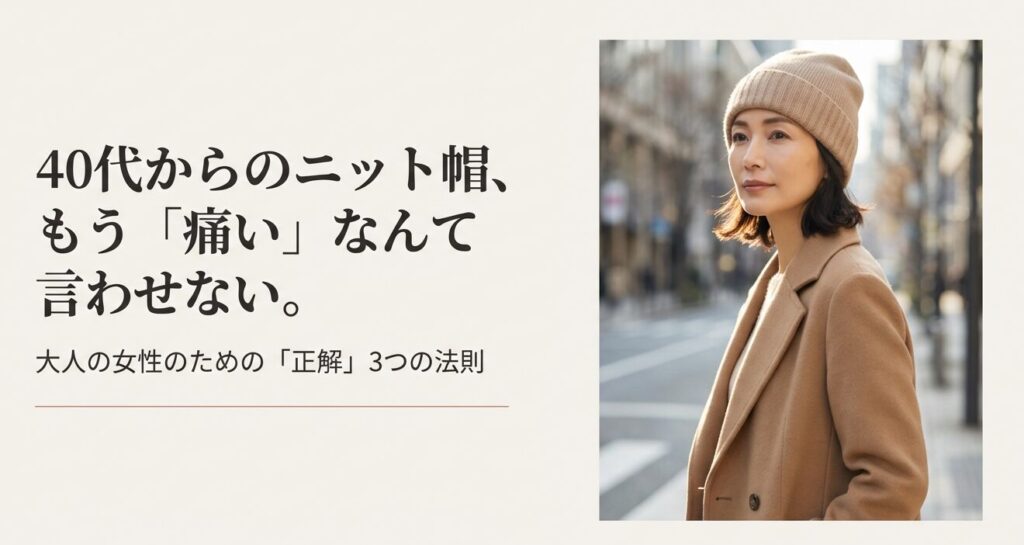 40代からのニット帽選び「痛い」と言わせないための正解ガイド
