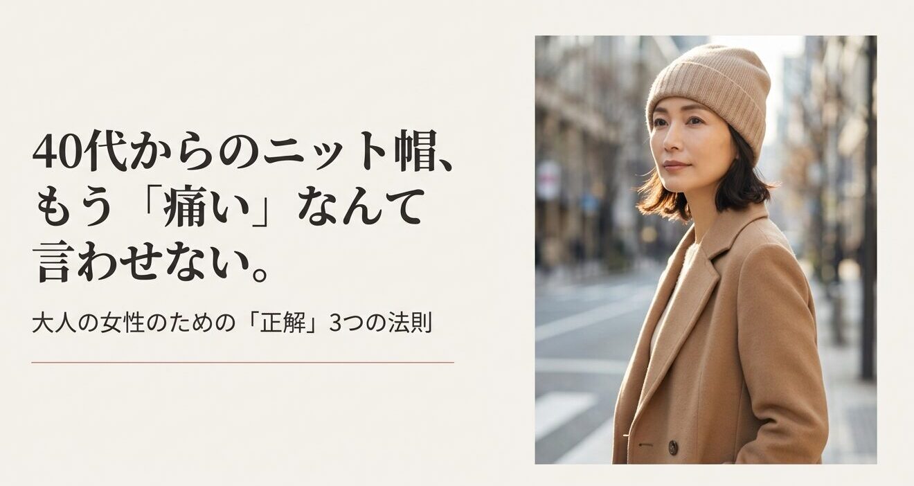 40代からのニット帽選び「痛い」と言わせないための正解ガイド