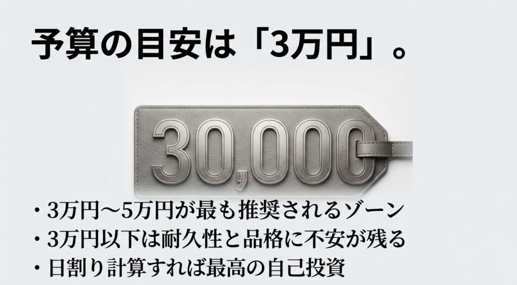 40代男性の財布選びは3万円から5万円の価格帯が耐久性と品格のバランスが良い