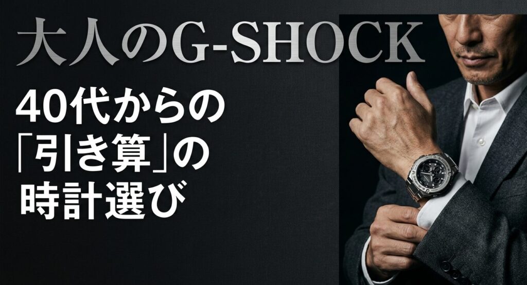 40代からの引き算の時計選びをテーマにした大人のG-SHOCK